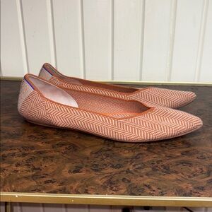 Rothy’s Merino Wool Points in Camel Herringbone size 10.5